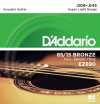 Струны для акустической гитары D'ADDARIO EZ890 Super Light